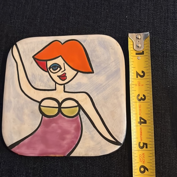 Hand Painted Artist Tile from Italy - Picture 4 of 4